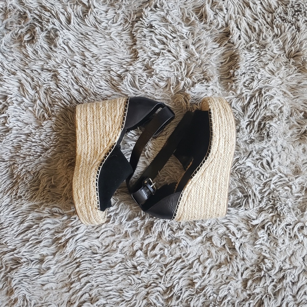 MARC FISHER Black Wedges